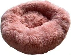 Pluche Mand – Kattenmand – Hondenmand – Zalm Roze – Ø 50 Cm