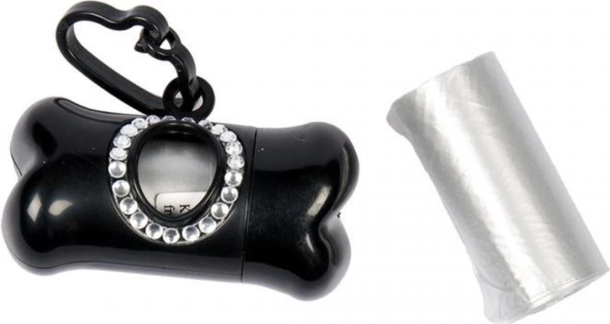 Duvo Poepzakjes Dispenser Beentje Mini Chic 2x10st Zwart Peopzakhouder 3 Duvo Poepzakjes Dispenser Beentje Mini Chic 2x10st Zwart Peopzakhouder