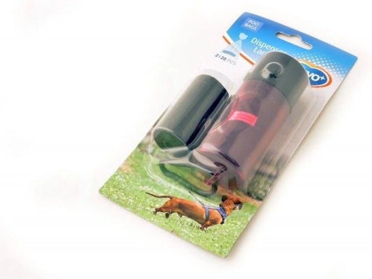 Duvo Poepzakjes Dispenser Lamp Incl. Zakjes 2x20st 3 Duvo Poepzakjes Dispenser Lamp Incl. Zakjes 2x20st