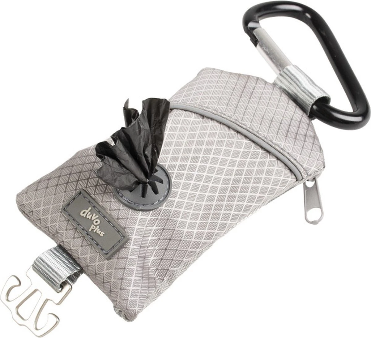 Duvo Poepzakjes Dispenser Polyester 6x20x1,5cm Grijs 3 Duvo Poepzakjes Dispenser Polyester 6x20x1,5cm Grijs
