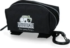 PoopyGo Poepzakhouder – Dispenser Voor Poepzakjes – Duurzaam Nylon – Eenvoudig Te Bevestigen Aan De Hondenriem – Waterproof – Met Klittenband En Karabijnhaak – 4x11x6cm