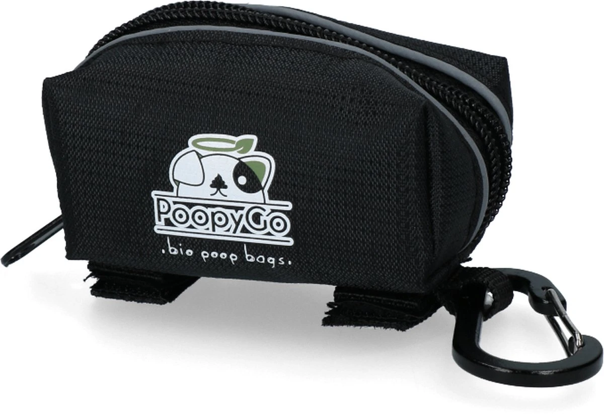 PoopyGo Poepzakhouder – Dispenser Voor Poepzakjes – Duurzaam Nylon – Eenvoudig Te Bevestigen Aan De Hondenriem – Waterproof – Met Klittenband En Karabijnhaak – 4x11x6cm 2 PoopyGo Poepzakhouder – Dispenser Voor Poepzakjes – Duurzaam Nylon – Eenvoudig Te Bevestigen Aan De Hondenriem – Waterproof – Met Klittenband En Karabijnhaak – 4x11x6cm
