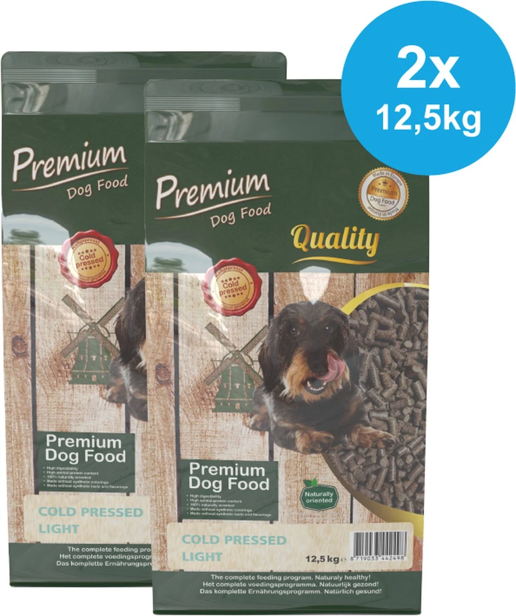Premium – Koud Geperst – Light Dieet – Honden (1-8 Jaar) – Droogvoer – 2 X 12,5kg 3 Premium – Koud Geperst – Light Dieet – Honden (1-8 Jaar) – Droogvoer – 2 X 12,5kg