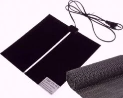 Professionele Warmtemat Voor Huisdieren Met Anti-slip Matje – 28 X 28 Cm – 14 Watt – | Terraria Verwarming | Hondenmand Verwarming | Kippenhok Verwarming | 28x28cm | Mét Thermostaat!