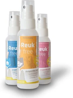 Reukfree-dier Verzorging-ontgeurder-hondenmanden-kattenbakken-vishanden-100% Natuurlijk