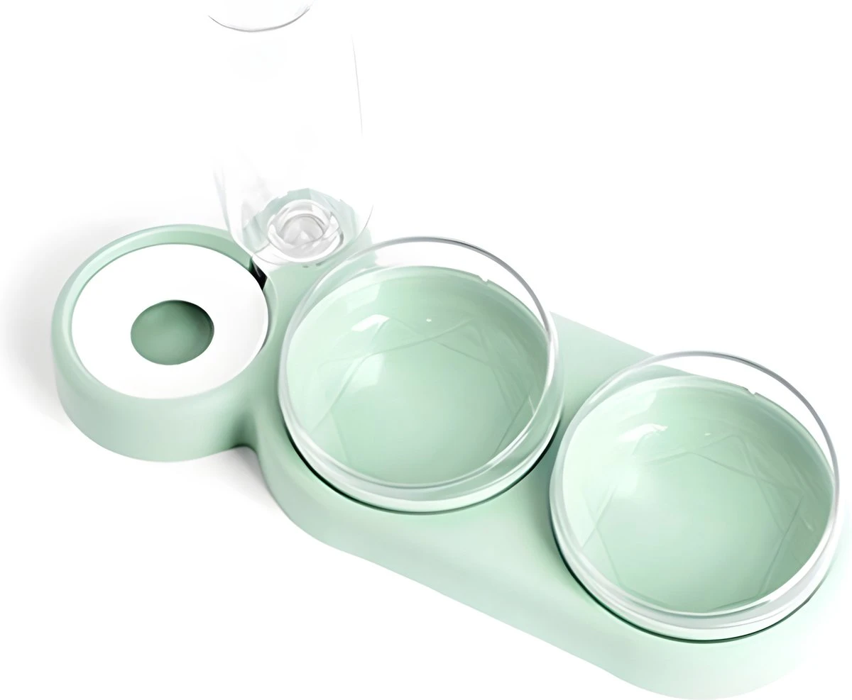 Scove Kattenvoerbak – Kattenvoer- En Drinkbakken Met Drinkfontein – Gekantelde Schotetljes – Bescherm De Nekwervels – Groen – Ø 12.5 Cm 3 Scove Kattenvoerbak – Kattenvoer- En Drinkbakken Met Drinkfontein – Gekantelde Schotetljes – Bescherm De Nekwervels – Groen – Ø 12.5 Cm