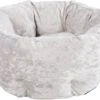 Scruffs Velvet Donut Bed – Stijlvolle Katten- En Hondenmand Van Fluweel – In 4 Kleuren – Zilver -Hondenbenodigdhedenwinkel Scruffs Velvet Donut Bed Stijlvolle katten en hondenmand van fluweel in 4 kleuren Zilver