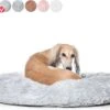 Snoozle Donut Hondenmand – Zacht En Luxe Hondenkussen – Wasbaar – Fluffy – Hondenmanden – 80cm – Lichtgrijs
