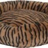 Snoozle Donut Hondenmand En Kattenmand – Superzacht En Luxe – Wasbaar – Fluffy – Hondenkussen – 60cm – Tijger