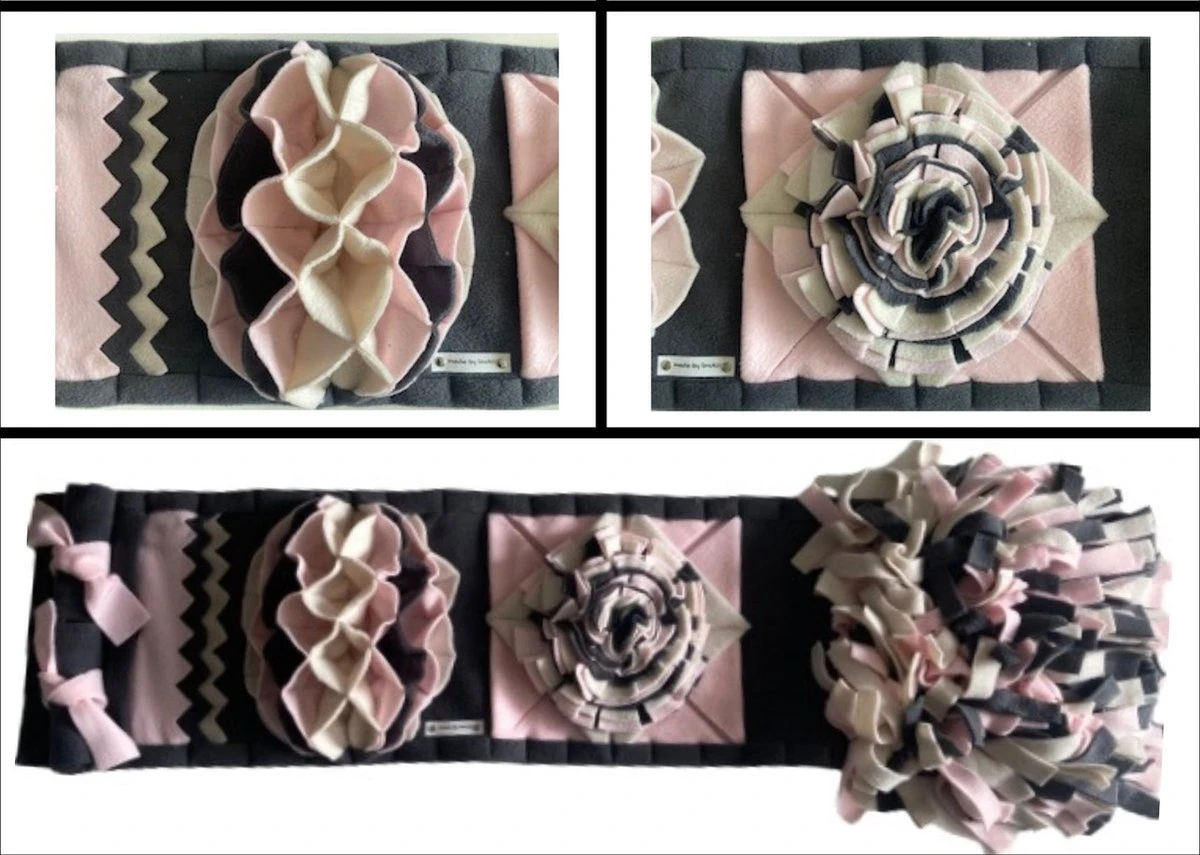 Snuffelmat Voor Honden En Katten. Snuffelmat Maat M In De Kleuren Antraciet, Roze, Beige. Hersenwerk Voor Huisdieren. MadeByShuko. Snuffelkleed-Speelkleed-Voerkleed-Hondenpuzzel-Voerpuzzel-Slowfeeder-Intelligentie Speelgoed Hond/kat 3 Snuffelmat Voor Honden En Katten. Snuffelmat Maat M In De Kleuren Antraciet, Roze, Beige. Hersenwerk Voor Huisdieren. MadeByShuko. Snuffelkleed-Speelkleed-Voerkleed-Hondenpuzzel-Voerpuzzel-Slowfeeder-Intelligentie Speelgoed Hond/kat