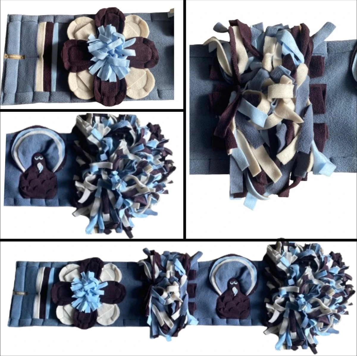 Snuffelmat Voor Honden En Katten. Snuffelmat Maat M In De Kleuren Jeansblauw/lichtblauw/bordeau/creme. Hersenwerk Voor Huisdieren. MadeByShuko. Snuffelkleed-Speelkleed-Voerkleed-Hondenpuzzel-Voerpuzzel-Slowfeeder-Intelligentie Speelgoed Hond/kat 3 Snuffelmat Voor Honden En Katten. Snuffelmat Maat M In De Kleuren Jeansblauw/lichtblauw/bordeau/creme. Hersenwerk Voor Huisdieren. MadeByShuko. Snuffelkleed-Speelkleed-Voerkleed-Hondenpuzzel-Voerpuzzel-Slowfeeder-Intelligentie Speelgoed Hond/kat