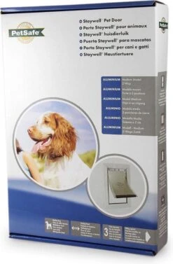 Staywell 620 Hondenluik – Aluminium – Wit