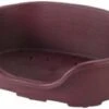 Strong Hondenmand Hondenbed Kunststof PVC 87 Cm Donkerrood