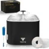 Toivo Drinkfontein – Hond/Kat – 2.5 Liter- Incl. 4 Filters En Cleaning Tool – Waterfontein Kat – Kattenfontein – Drinkfontein Kat – Fluisterstil – Poezen Fontein – Dieren Drinkbakken – -Hondenbenodigdhedenwinkel Toivo Drinkfontein HondKat 2.5 Liter Incl. 4 filters en cleaning tool Waterfontein Kat Kattenfontein Drinkfontein Kat Fluisterstil Poe