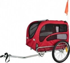 Topmast Fietskar Voor Honden – Original XLarge Hondenfietskar Rood
