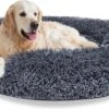 Topmast Fluffy Donut – Dierenmand – Donut Hondenmand – Antraciet – 40 Cm