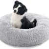 Topmast Fluffy Donut – Dierenmand – Donut Hondenmand – Grijs – 50 Cm -Hondenbenodigdhedenwinkel Topmast Fluffy Donut Dierenmand Donut Hondenmand Grijs 50 cm
