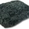 Topmast Fluffy Lounge Serie – Hondenkussen – Antraciet – 56 X 40 X 13 Cm – Hondenmand – Dierenkussen – Kattenkussen – Kattenmand