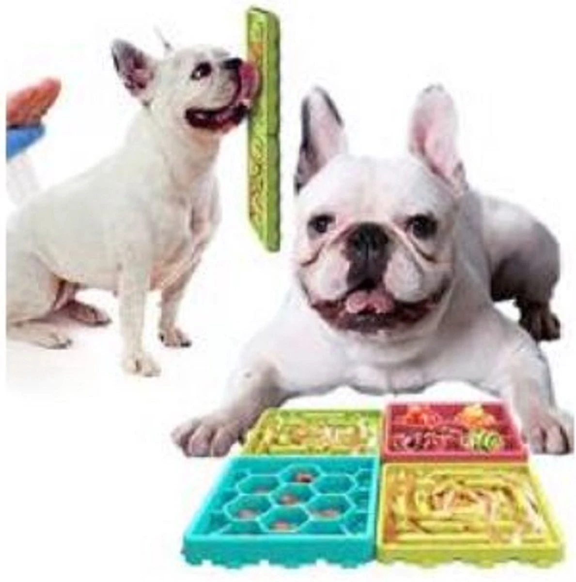 Topmast Honden Likmat Flexibel Voor In De Douche, In Bad, Of Voor Het Borstelen – Voermat – Lick Pad – Afleidingspad – Slowfeeder – Anti-schrok Voerbak – 4pack 3 Topmast Honden Likmat Flexibel Voor In De Douche, In Bad, Of Voor Het Borstelen – Voermat – Lick Pad – Afleidingspad – Slowfeeder – Anti-schrok Voerbak – 4pack