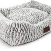 Topmast Hondenmand Snoozy – Zacht Fleece – 61 X 48 X 15 Cm – Fluffy Hondenmand – Hondenmanden – Hondenkussen – Benchkussen