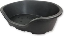 Topmast STRONG Perla – Kunststof Hondenmand – 61 CM – Zwart – Hondenmanden – Dierenmanden – Puppy