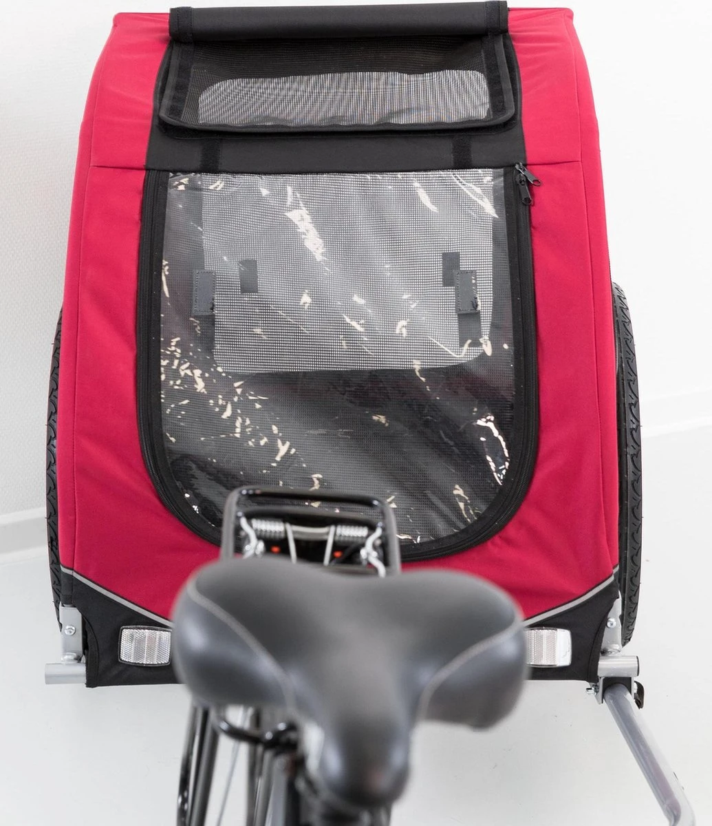 Trixie Hondenfietskar Zwart / Rood – 80X75X86 CM 3 Trixie Hondenfietskar Zwart / Rood – 80X75X86 CM