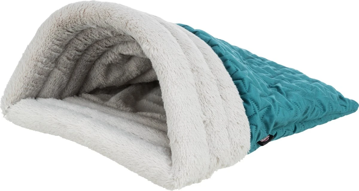 Trixie Kattenmand Slaapzak Estelle Groen / Grijs – 45X4X20 CM 3 Trixie Kattenmand Slaapzak Estelle Groen / Grijs – 45X4X20 CM