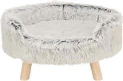 Trixie Hondenmand Sofa Harvey Ovaal Wit-zwart (60X54X28 CM)