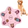 VEDIC® – Hondenpuzzel Hexa Roze – Intelligentiespeelgoed – Verschuifbare Verstopplekken – 23x23cm