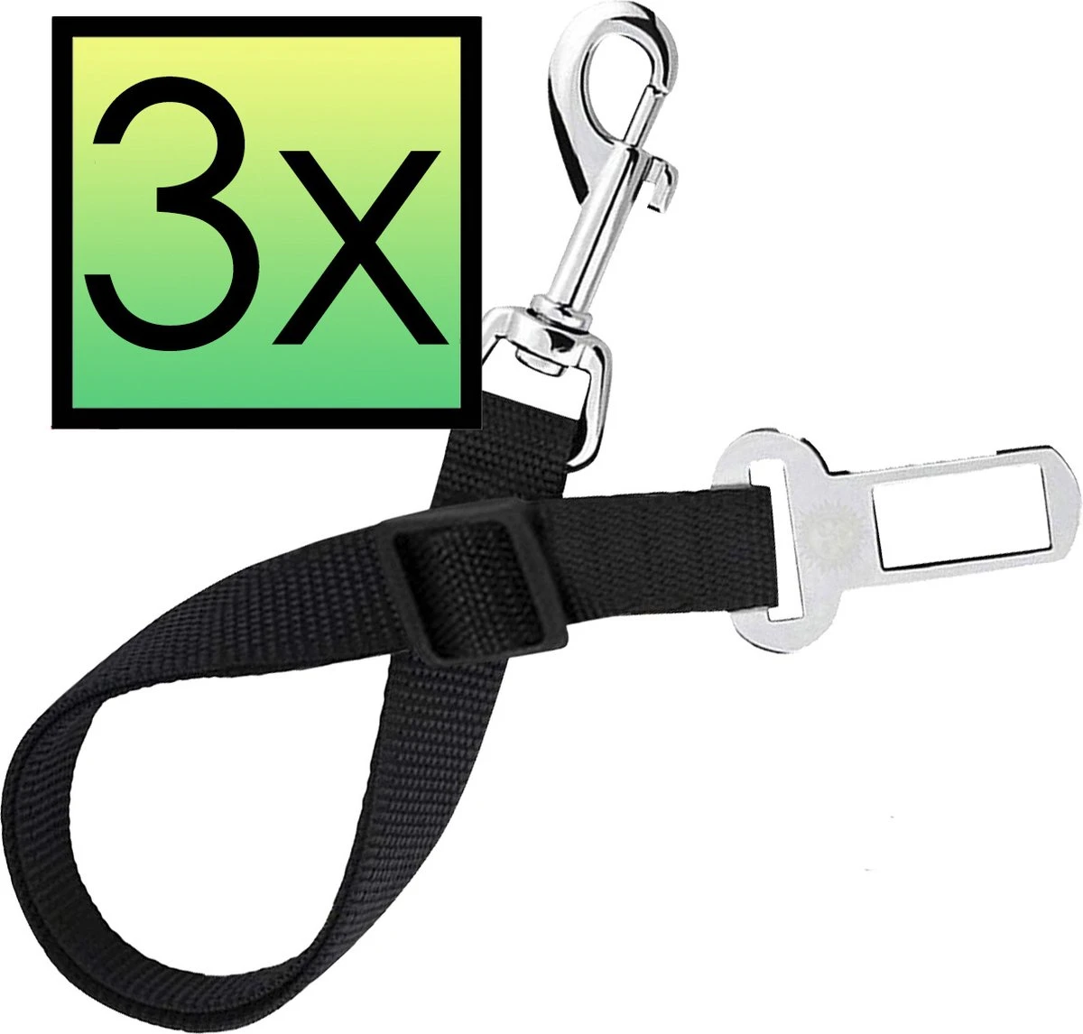 Verstelbaar Hondenriem Autogordel Universele Auto Hondengordel (3 Stuks) – Zwart 3 Verstelbaar Hondenriem Autogordel Universele Auto Hondengordel (3 Stuks) – Zwart