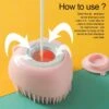 Verzorging Schoonmaken Wassen Hond Borstel Huisdier Bad Tool Hond Siliconen Huisdier Bad Massage Borstel Shampoo Dispenser Huisdier Shampoo Borstel Populair