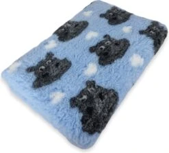 Vetbed Hippo – Lichtblauw – Hondenmat – 2 Stuks – 75 X 50 Cm – Antislip – Benchmat – Puppykleed – Hondenbed – Machine Wasbaar
