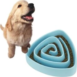 Voerbakken – Anti Schrokbakken Voor Honden – Anti-schrok Voerbak – Slow Feeder Voor Honden – Anti-slip – Blauw – Ø31.5 Cm – Large