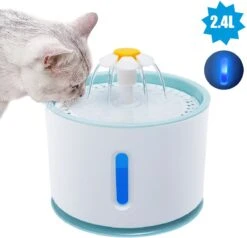 Waterfontein Kat – Drinkfontein Kat – Drinkfontein – Waterbak Katten – Kattenfontein – Drinkbak Kat – Drinkbak Hond – Waterfontein Hond – Drinkfontein Hond – Met Filters – 2.4 Liter