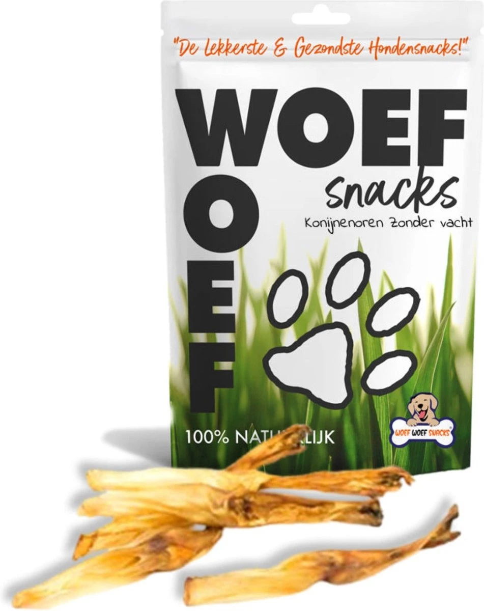 Woef Woef Snacks Hondensnacks Konijnenoren Zonder Haar Kauwsnacks – Gedroogd Vlees – Konijn – Alle Honden En Alle Leeftijden Vanaf 3 Maanden – Geen Toevoegingen – 0.50 Kg – Elke Levensfase 3 Woef Woef Snacks Hondensnacks Konijnenoren Zonder Haar Kauwsnacks – Gedroogd Vlees – Konijn – Alle Honden En Alle Leeftijden Vanaf 3 Maanden – Geen Toevoegingen – 0.50 Kg – Elke Levensfase