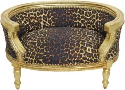 Hondenmand Barok Goud Panter