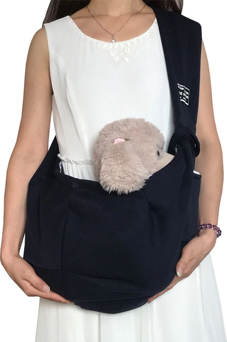 IBright Draagtas Hond – XL Buikdrager – Hondentas – Draagzak Honden – Zwart – Tot 10kg 3 IBright Draagtas Hond – XL Buikdrager – Hondentas – Draagzak Honden – Zwart – Tot 10kg