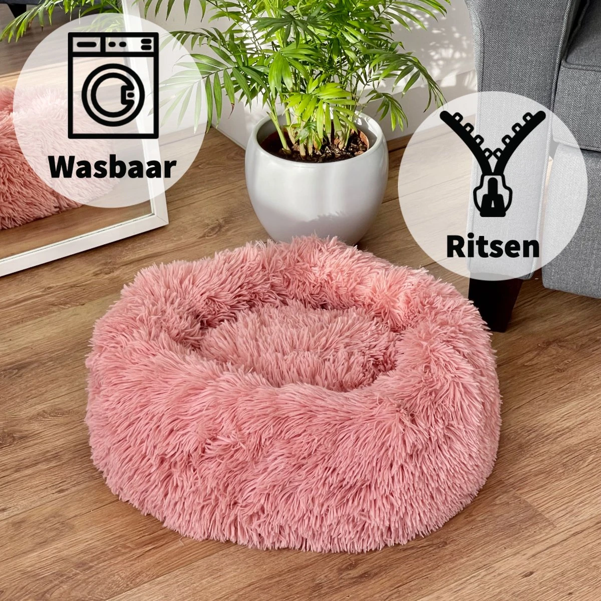 ISolay Donut Hondenmand | Kattenmand | Hondenbed | DierenMand | Met Ritssluiting | Wasbaar | Honden Kussen | Hondenmanden | Hondenbank | Kattenmand | Kattenbank | Antislip Onderkant | Superzacht | Luxe | Fluffy | 60 Cm | Roze 3 ISolay Donut Hondenmand | Kattenmand | Hondenbed | DierenMand | Met Ritssluiting | Wasbaar | Honden Kussen | Hondenmanden | Hondenbank | Kattenmand | Kattenbank | Antislip Onderkant | Superzacht | Luxe | Fluffy | 60 Cm | Roze