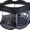 Maxxpro Opvouwbare Bench – Reisbench – Ø78 X 62 CM – Kleine Huisdieren – Hondenmand – Kattenmand – Mesh Panelen – Zwart – Nylon -Hondenbenodigdhedenwinkel maxxpro Opvouwbare Bench Reisbench O78 x 62 CM Kleine Huisdieren Hondenmand Kattenmand Mesh Panelen Zwart Nylon