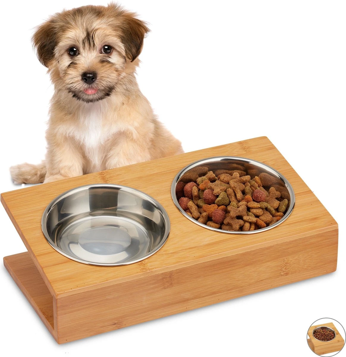 Relaxdays Voerbak Hond En Kat – Met Standaard – Hondenvoerbak – Voederbak – Eetbak – Rvs L 3 Relaxdays Voerbak Hond En Kat – Met Standaard – Hondenvoerbak – Voederbak – Eetbak – Rvs L