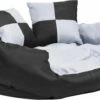 VidaXL Hondenkussen Omkeerbaar En Wasbaar 85x70x20 Cm Grijs En Zwart 1 VidaXL Hondenkussen Omkeerbaar En Wasbaar 85x70x20 Cm Grijs En Zwart -Hondenbenodigdhedenwinkel vidaXL Hondenkussen omkeerbaar en wasbaar 85x70x20 cm grijs en zwart