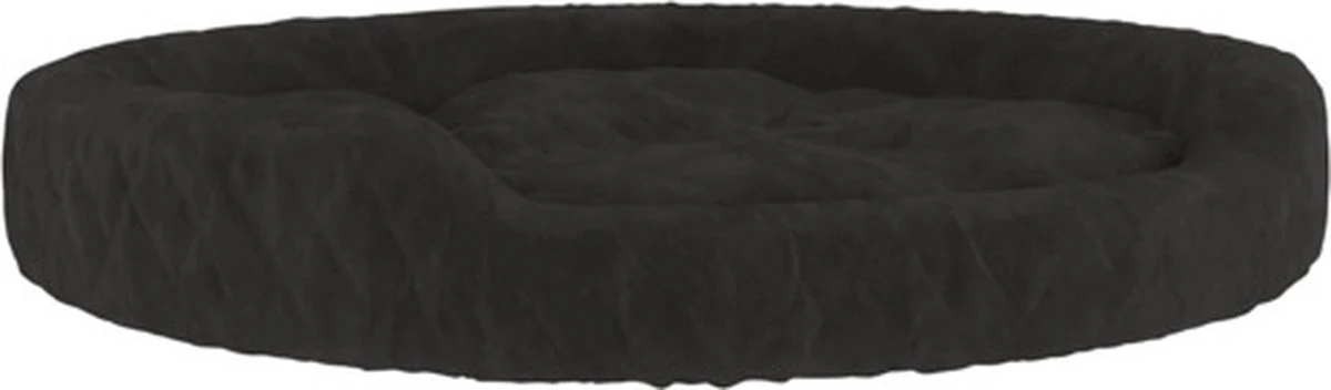 VidaXL Hondenmand 70x55x23 Cm Pluche Zwart 3 VidaXL Hondenmand 70x55x23 Cm Pluche Zwart