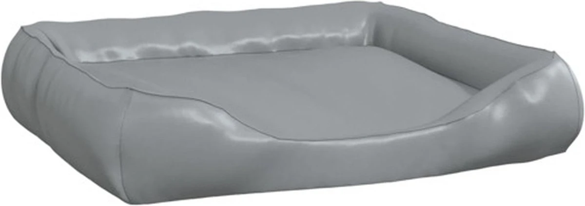 VidaXL Hondenmand 80x68x23 Cm Kunstleer Lichtgrijs 3 VidaXL Hondenmand 80x68x23 Cm Kunstleer Lichtgrijs