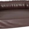VidaXL Hondenmand Met Ergonomisch Schuim 60×42 Cm Kunstleer Bruin